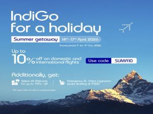 IndiGo Offers Up to 10% Off on Flights in Limited-Period ‘Summer Getaway’ Sale