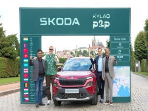 Born in Pune. Celebrated in Prague: The Škoda Kylaq completes an extraordinary cross-continental drive