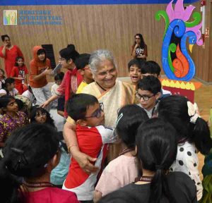 Heritage Xperiential Learning School, Sector 64, Gurugram, Hosts Sudha Murty for the Launch of the Fifth Book in The Gopi Diaries Series