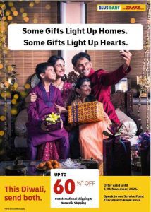 DHL Express India adds a touch of yellow to Diwali with festive discounts of up to 60% on shipments